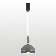 Подвесной светильник Lussole Irvine LSP-7293 цвет плафона/подвески Серый, цвет арматуры Черный-1