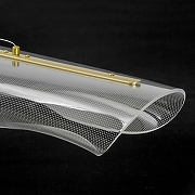 Подвесной светильник Lussole Bradford LSP-7294 цвет плафона/подвески Прозрачный, цвет арматуры Золото-3