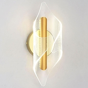 Накладной светильник Lussole Bradford LSP-7295 цвет плафона/подвески Прозрачный, цвет арматуры Золото