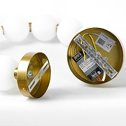 Подвесной светильник Lussole Skew LSP-7299 цвет плафона/подвески Белый, цвет арматуры Золото-3