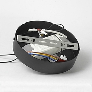 Подвесной светильник Lussole Mitchell LSP-7308 цвет плафона/подвески Белый, Серый, цвет арматуры Серый, Черный-3