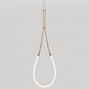 Подвесной светильник Lussole Skew LSP-7319 цвет плафона/подвески Белый, цвет арматуры Бронза, Черный