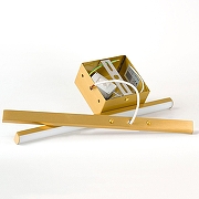 Накладной светильник Lussole Tift LSP-7330 цвет плафона/подвески Белый, Золото, цвет арматуры Золото-1