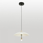 Подвесной светильник Lussole Irvine LSP-7342 цвет плафона/подвески Белый, цвет арматуры Черный-1