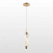 Подвесной светильник Lussole Benton LSP-7343 цвет плафона/подвески Прозрачный, цвет арматуры Золото-1