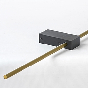 Накладной светильник Lussole Bridgeport LSP-7355 цвет плафона/подвески Золото, цвет арматуры Черный-2