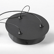 Подвесной светильник Lussole Crook LSP-7362 цвет плафона/подвески Белый, Черный, цвет арматуры Черный-4