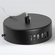 Подвесной светильник Lussole Calvert LSP-7366 цвет плафона/подвески Прозрачный, цвет арматуры Черный-5