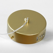 Подвесной светильник Lussole Calvert LSP-7368 цвет плафона/подвески Прозрачный, цвет арматуры Золото-6