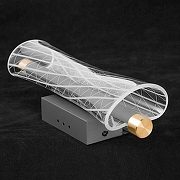 Накладной светильник Lussole Calvert LSP-7369 цвет плафона/подвески Прозрачный, цвет арматуры Золото, Черный-2