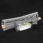 Накладной светильник Lussole Calvert LSP-7369 цвет плафона/подвески Прозрачный, цвет арматуры Золото, Черный-4