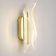 Накладной светильник Lussole Calvert LSP-7372 цвет плафона/подвески Прозрачный, цвет арматуры Золото-1