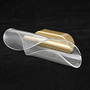 Накладной светильник Lussole Calvert LSP-7372 цвет плафона/подвески Прозрачный, цвет арматуры Золото-2