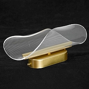 Накладной светильник Lussole Calvert LSP-7372 цвет плафона/подвески Прозрачный, цвет арматуры Золото-3