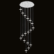 Подвесной светильник Lussole Littlerock LSP-7374 цвет плафона/подвески Прозрачный, цвет арматуры Хром