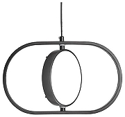 Подвесной светильник Lussole Aberdeen LSP-7375 цвет плафона/подвески Белый, цвет арматуры Черный