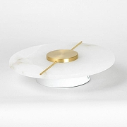 Накладной светильник Lussole Platte LSP-7376 цвет плафона/подвески Белый, цвет арматуры Золото-3