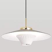 Подвесной светильник Lussole Irvine LSP-7377 цвет плафона/подвески Белый, Черный, цвет арматуры Черный