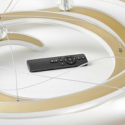 Подвесной светильник Lussole Hale LSP-7380 цвет плафона/подвески Белый, Золото, цвет арматуры Черный-3