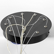 Подвесной светильник Lussole Hale LSP-7380 цвет плафона/подвески Белый, Золото, цвет арматуры Черный-4