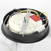 Подвесной светильник Lussole Hale LSP-7380 цвет плафона/подвески Белый, Золото, цвет арматуры Черный-5