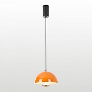 Подвесной светильник Lussole LSP-738 LSP-7387 цвет плафона/подвески Оранжевый, цвет арматуры Черный-1