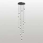 Подвесной светильник Lussole Hopkins LSP-7401 цвет плафона/подвески Белый, Прозрачный, цвет арматуры Черный-1