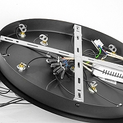 Подвесной светильник Lussole Hopkins LSP-7401 цвет плафона/подвески Белый, Прозрачный, цвет арматуры Черный-2
