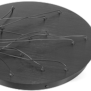 Подвесной светильник Lussole Hopkins LSP-7401 цвет плафона/подвески Белый, Прозрачный, цвет арматуры Черный-4