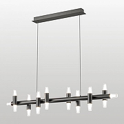 Подвесной светильник Lussole Hopkins LSP-7405 цвет плафона/подвески Белый, Прозрачный, цвет арматуры Черный-2