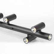 Подвесной светильник Lussole Hopkins LSP-7405 цвет плафона/подвески Белый, Прозрачный, цвет арматуры Черный-6