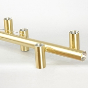 Подвесной светильник Lussole Hopkins LSP-7406 цвет плафона/подвески Белый, Прозрачный, цвет арматуры Золото-5