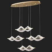 Подвесной светильник Lussole Knox LSP-7411 цвет плафона/подвески Прозрачный, цвет арматуры Золото