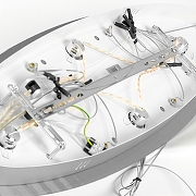Подвесной светильник Lussole Knox LSP-7412 цвет плафона/подвески Прозрачный, цвет арматуры Хром-3