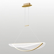 Подвесной светильник Lussole Lampasas LSP-7420 цвет плафона/подвески Прозрачный, цвет арматуры Золото-1