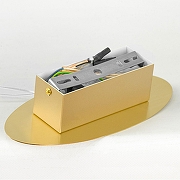 Подвесной светильник Lussole Lampasas LSP-7420 цвет плафона/подвески Прозрачный, цвет арматуры Золото-6