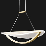 Подвесной светильник Lussole Lampasas LSP-7421 цвет плафона/подвески Прозрачный, цвет арматуры Золото