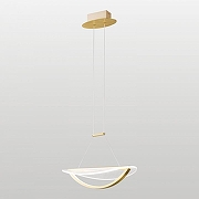 Подвесной светильник Lussole Lampasas LSP-7421 цвет плафона/подвески Прозрачный, цвет арматуры Золото-1