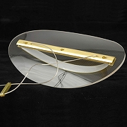 Подвесной светильник Lussole Lampasas LSP-7421 цвет плафона/подвески Прозрачный, цвет арматуры Золото-4