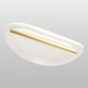 Накладной светильник Lussole Lampasas LSP-7422 цвет плафона/подвески Прозрачный, цвет арматуры Золото-1