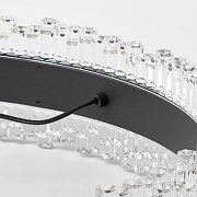 Подвесной светильник Lussole HARDIN LSP-7433 цвет плафона/подвески Прозрачный, Хром, цвет арматуры Черный-2