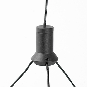 Подвесной светильник Lussole HARDIN LSP-7433 цвет плафона/подвески Прозрачный, Хром, цвет арматуры Черный-3