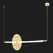Подвесной светильник Lussole Nolan LSP-7442 цвет плафона/подвески Белый, цвет арматуры Золото-1
