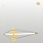 Подвесной светильник Lussole Nolan LSP-7442 цвет плафона/подвески Белый, цвет арматуры Золото-2