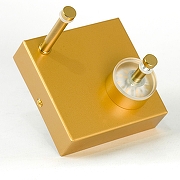 Накладной светильник Lussole Moore LSP-7443 цвет плафона/подвески Прозрачный, цвет арматуры Золото-2