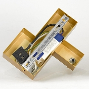 Накладной светильник Lussole Moore LSP-7444 цвет плафона/подвески Прозрачный, цвет арматуры Золото-3