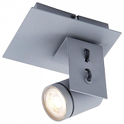 Спот Lussole Dillingham LSP-8022 цвет плафона/подвески Серый, цвет арматуры Серый