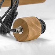 Подвесной светильник Lussole Kerr LSP-8149 цвет плафона/подвески Серый, цвет арматуры Коричневый, Серый-1