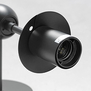 Бра Lussole Hartwell LSP-8167 цвет плафона/подвески Коричневый, цвет арматуры Черный-1