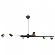 Подвесной светильник Lussole Gilbert LSP-8376 цвет плафона/подвески Бронза, цвет арматуры Черный